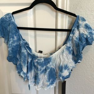 Tie dye super crop top